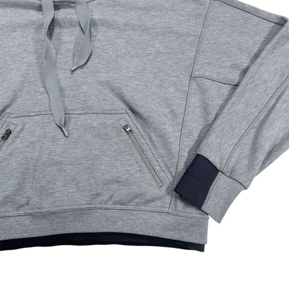 Athleta Recover Hoodie Size Small Black Gray Style 599655 - Picture 10 of 16